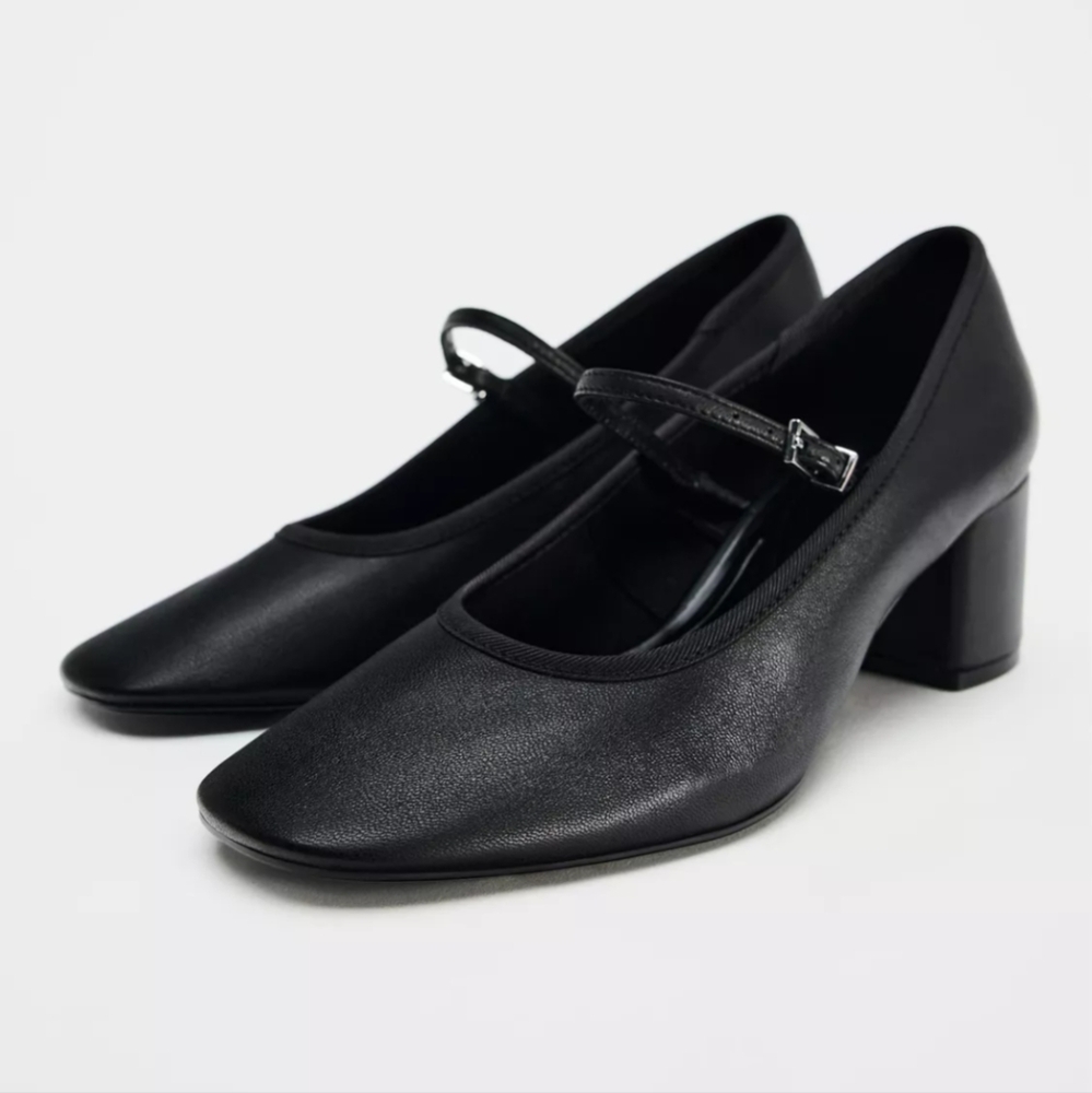 Zara Heeled Strappy pumps